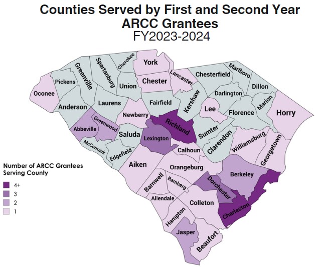 ARCC Grantees Map